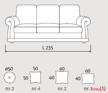  Misura i Salotti Butterfly 