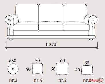  Misura i Salotti Butterfly 