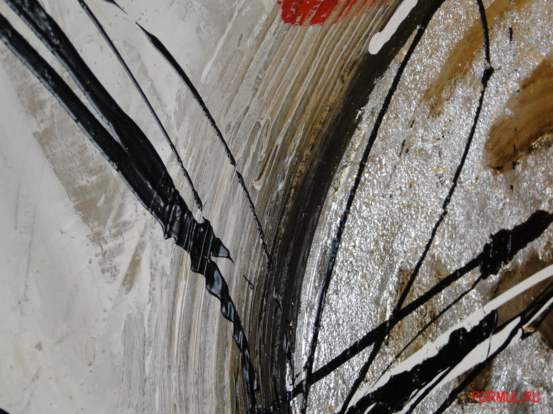 Картина Авторская работа Абстракция с черным цветком Картина Авторская работа Абстракция с черным цветком