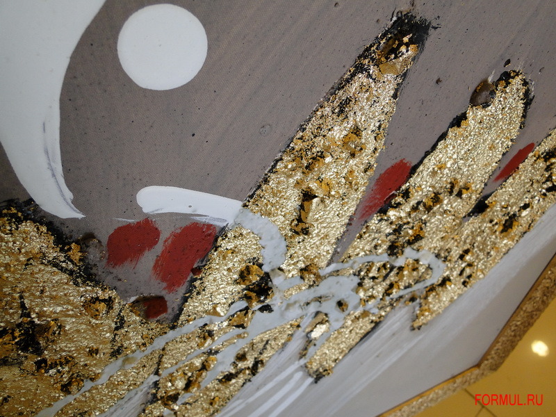 Картина Авторская работа Абстракция золотые овалы Картина Авторская работа Абстракция золотые овалы