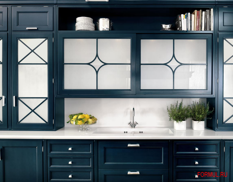 Кухня Ca' d'Oro Park avenue (laccato blu notte) Кухня Ca' d'Oro Park avenue (laccato blu notte)