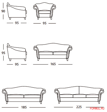 Диван Epoque Chantal Диван Epoque Chantal