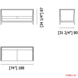 Диван Morelato Art. 2238 Диван Morelato Art. 2238