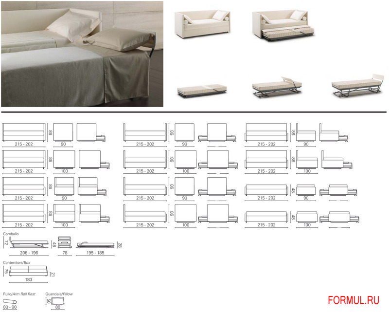 Диван кровать BK Italia BK 113 Диван кровать BK Italia BK 113