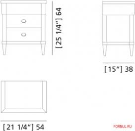 Тумбочка Morelato Art. 1354 Тумбочка Morelato Art. 1354