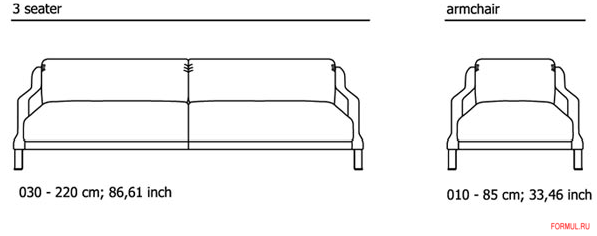 Диван и кресло Contempo Zoe c1087 Диван и кресло Contempo Zoe c1087