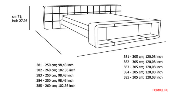 Кровать Contempo Giove bed l014 Кровать Contempo Giove bed l014