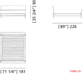Кровать Morelato Art. 2840 Кровать Morelato Art. 2840