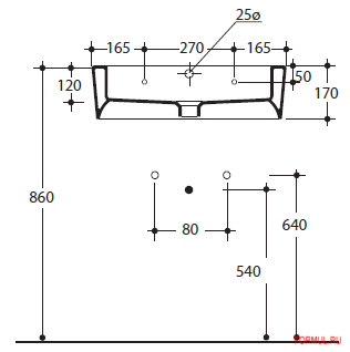 Раковина Kerasan Арт. 3242 Раковина Kerasan Арт. 3242