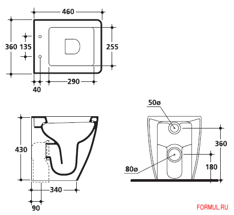 Унитаз Kerasan Арт. 3214 Унитаз Kerasan Арт. 3214