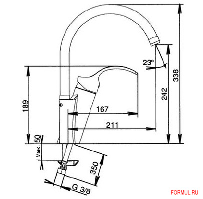 Смеситель Jacob Delafon Е76241СР Смеситель Jacob Delafon Е76241СР