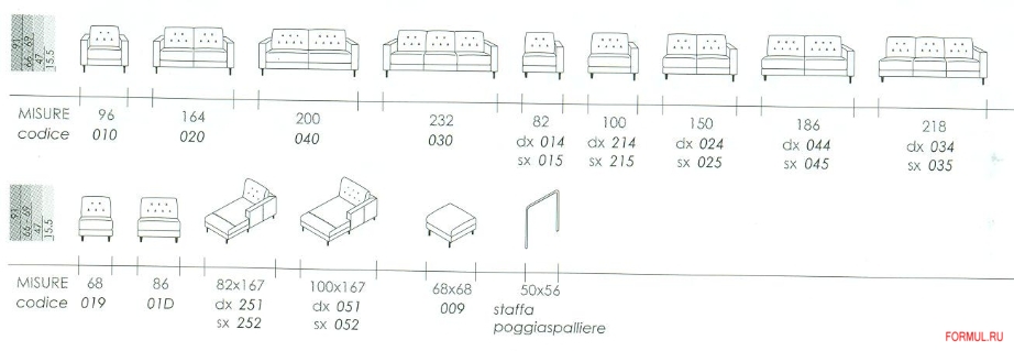 Диван Bruma Salotti Times Диван Bruma Salotti Times