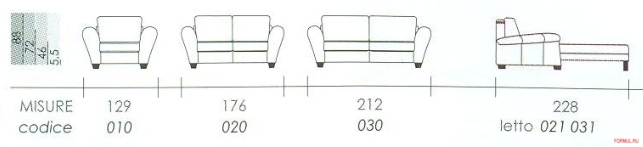 Диван Bruma Salotti Private Диван Bruma Salotti Private