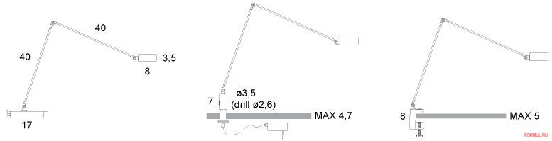 ���������� ����� Lumina Cloe morsetto/cilindro