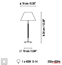 Настольная лампа Bover MIMI MESA Настольная лампа Bover MIMI MESA