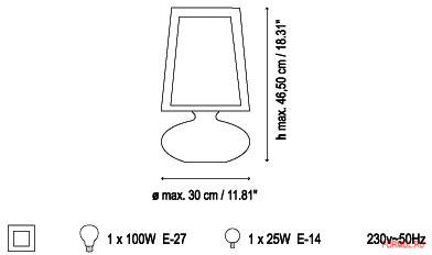 Настольная лампа Bover MUF 01 Настольная лампа Bover MUF 01