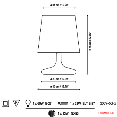 Настольная лампа Bover ONNE Настольная лампа Bover ONNE