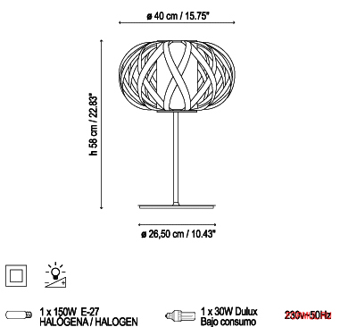 Настольная лампа Bover ROLANDITA Mesa Настольная лампа Bover ROLANDITA Mesa