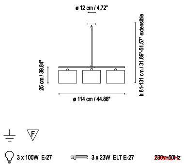  Bover DANONA 3 LUCES