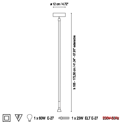  Bover EXTENSIBLE 20/30/40/50/100 CM