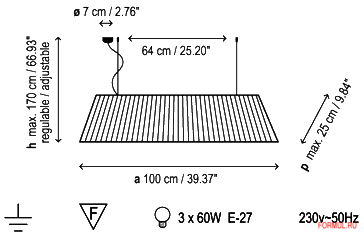 Светильник Bover MEI 100 Светильник Bover MEI 100