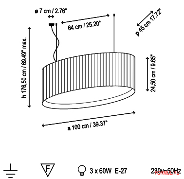 ���������� Bover MEI OVAL SUSPENSION