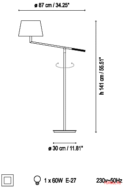 Торшер Bover OLIVIA PIE Торшер Bover OLIVIA PIE