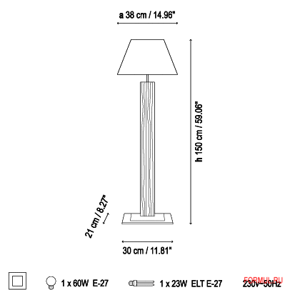  Bover TAU MADERA PIE