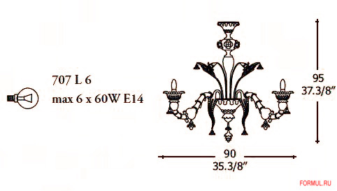 Люстра Gallery 707 Люстра Gallery 707