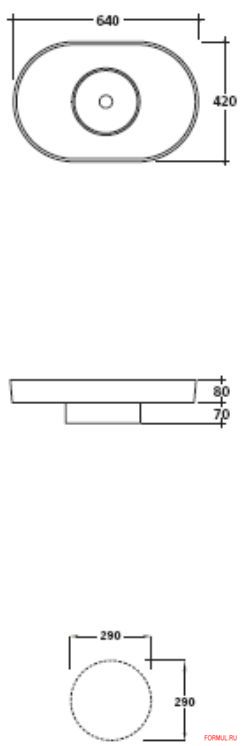 Раковина Galassia 6071 Раковина Galassia 6071