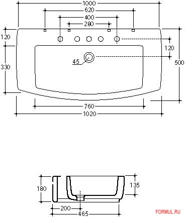 Раковина Galassia 8958 Раковина Galassia 8958
