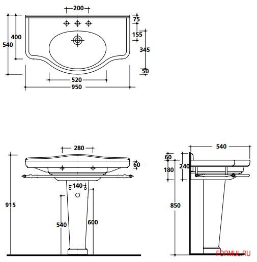 Раковина Galassia 8434 Раковина Galassia 8434