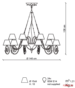 Люстра Baga ART. 1081 Люстра Baga ART. 1081