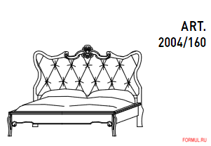 Кровать Bamar Art.2004 Кровать Bamar Art.2004