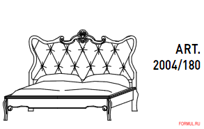 Кровать Bamar Art.2004 Кровать Bamar Art.2004