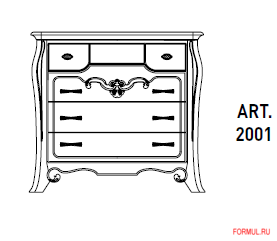 Комод Bamar Art.2001 Комод Bamar Art.2001