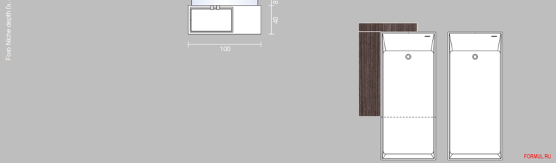 Комплект мебели для ванной Milldue Touch 07 Комплект мебели для ванной Milldue Touch 07