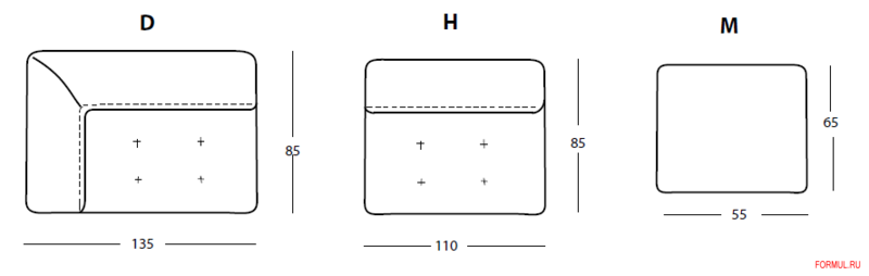 Диван Giovannetti Galassia light Диван Giovannetti Galassia light