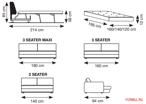 Диван кровать Very Sofa Linea Диван кровать Very Sofa Linea