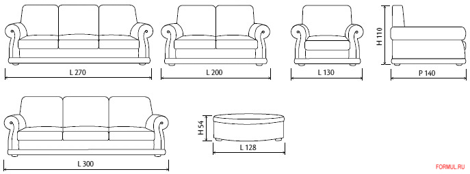  Misura i Salotti Diva 