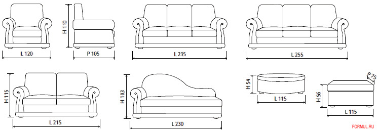  Misura i Salotti Dante 