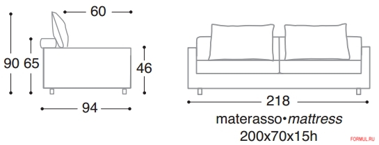 Диван кровать Biba Salotti Hola Диван кровать Biba Salotti Hola