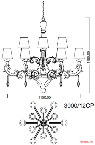 ������ Illuminazione d'arte 3000/12CP