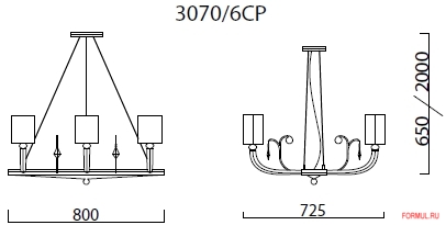 ������ Illuminazione d'arte 3070/6SP