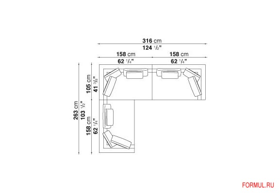  B&B Italia CHARLES LARGE