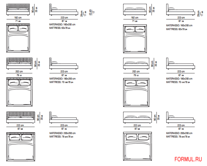 Кровать Minotti Bartlett Кровать Minotti Bartlett