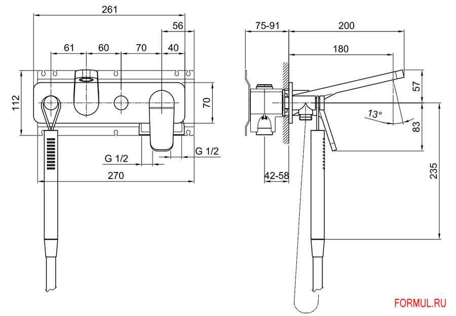 Смеситель Fantini Levante Смеситель Fantini Levante