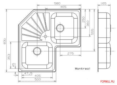 Кухонная мойка Reginox Montreal Кухонная мойка Reginox Montreal