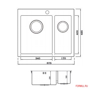 Кухонная мойка Seaman SMV-575 Кухонная мойка Seaman SMV-575