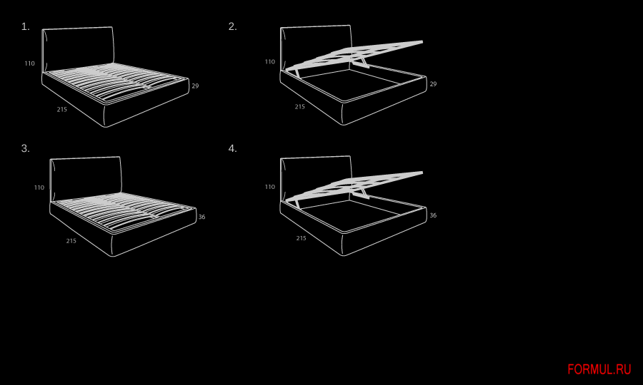 Кровать Brera Levanto Кровать Brera Levanto